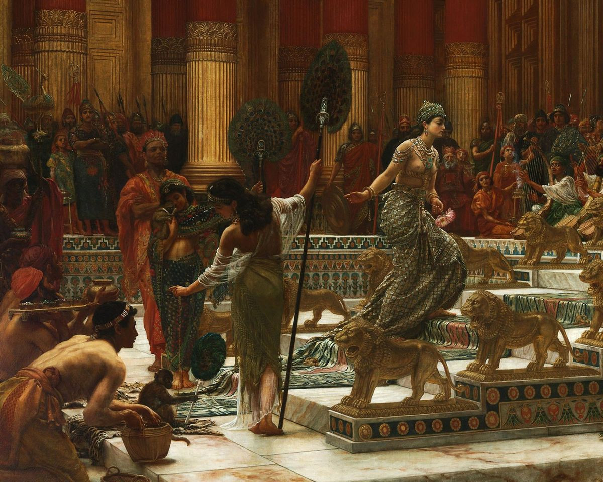  9. Sự suy tàn vì đi chệch khỏi đức tin. Cuối đời, Solomon bị cho là bị ảnh hưởng bởi các tôn giáo ngoại lai từ những người vợ của mình, điều này khiến vương quốc suy yếu sau khi ông qua đời. Ảnh: Pinterest.