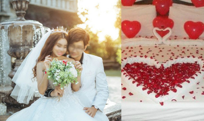 Cuoi gai ngoan hien lam vo, dem tan hon toi hoang hot khi buoc vao phong