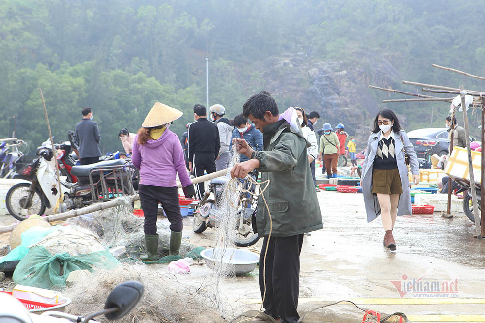 Những ngày đầu năm, ngư dân ở huyện Lộc Hà đi biển mỗi chuyến cũng trúng đậm cá