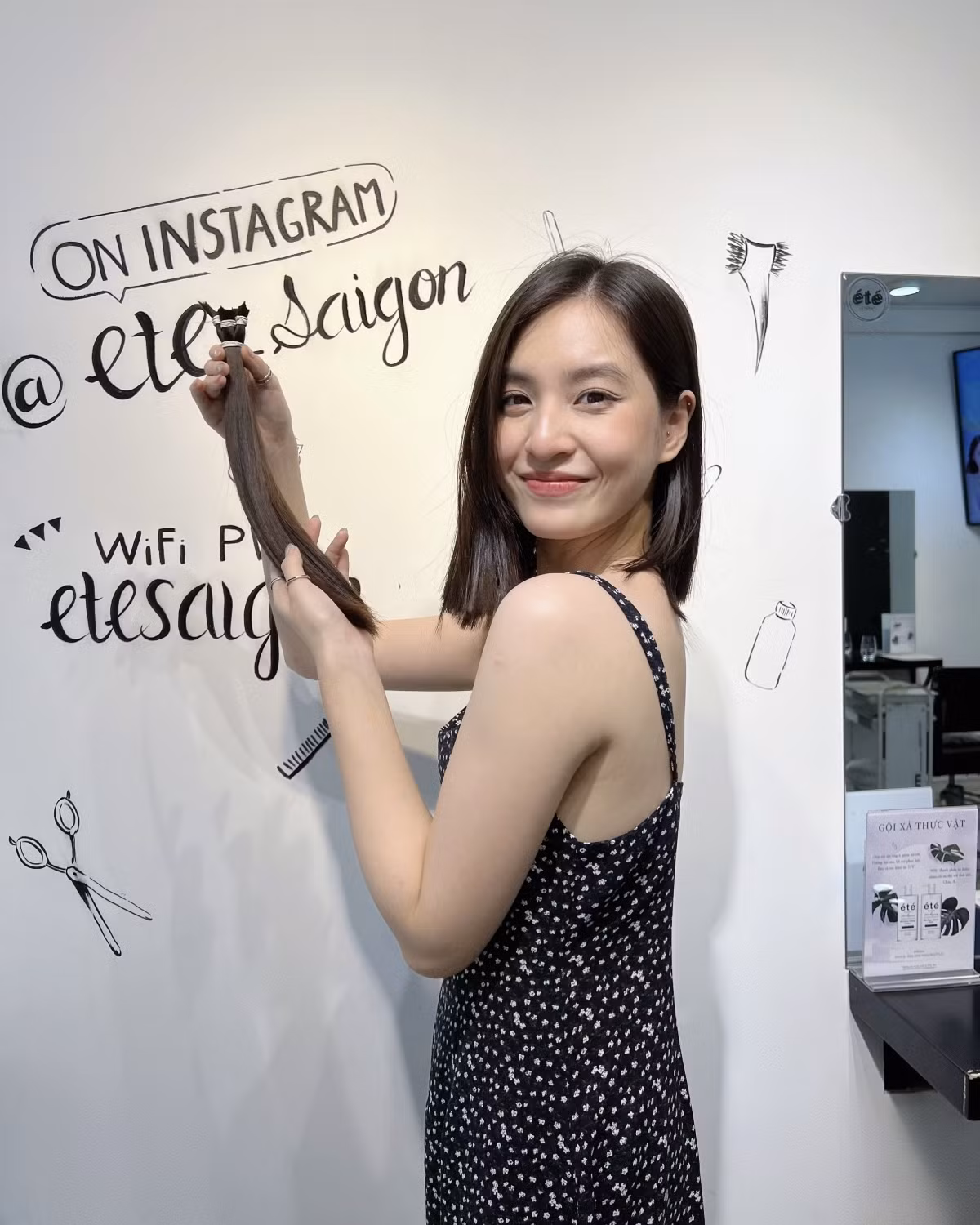 Thảo Tâm “Mắt biếc” hiến tóc tặng bệnh nhân ung thư - Hình 3 Thao Tam “Mat biec” hien toc tang benh nhan ung thu-Hinh-3