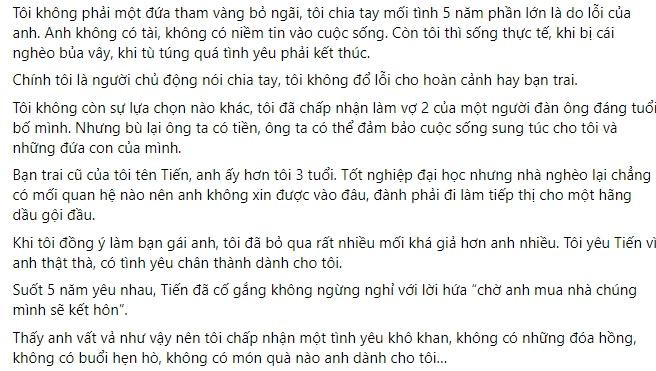 Ban trai ngheo lau qua, co gai chap nhan lam vo 2 cho khoe than