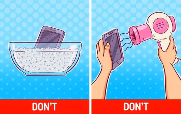 Tai sao khong can cho dien thoai vao gao khi bi uot?-Hinh-5