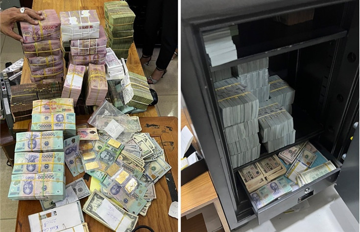 Bo Cong an pha duong day buon lau gan 200 kg vang