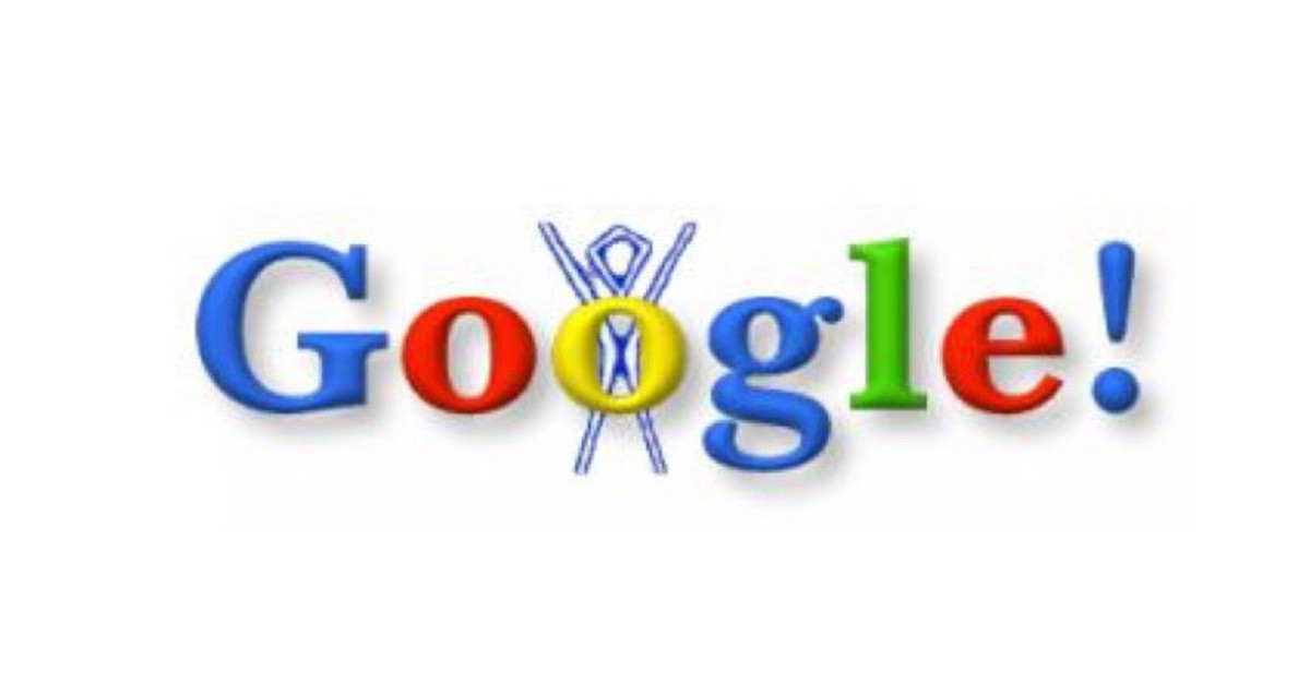Google Doodle là logo đặc biệt trên trang chủ Google dành cho những ngày lễ, kỷ niệm hoặc nhân vật lớn. Doodle đầu tiên dùng để thông báo giám đốc công ty sẽ vắng mặt để tham gia lễ hội Burning Man vào năm 1998. Ảnh: Google.