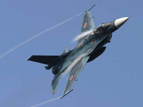 Tiêm kích đa năng Mitsubishi F-2 của Lực lượng Phòng vệ trên không Nhật Bản.