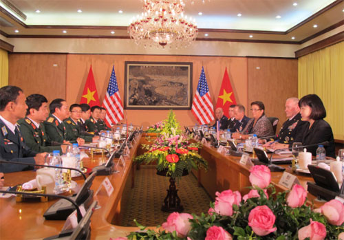 Quang cảnh buổi hội đàm.