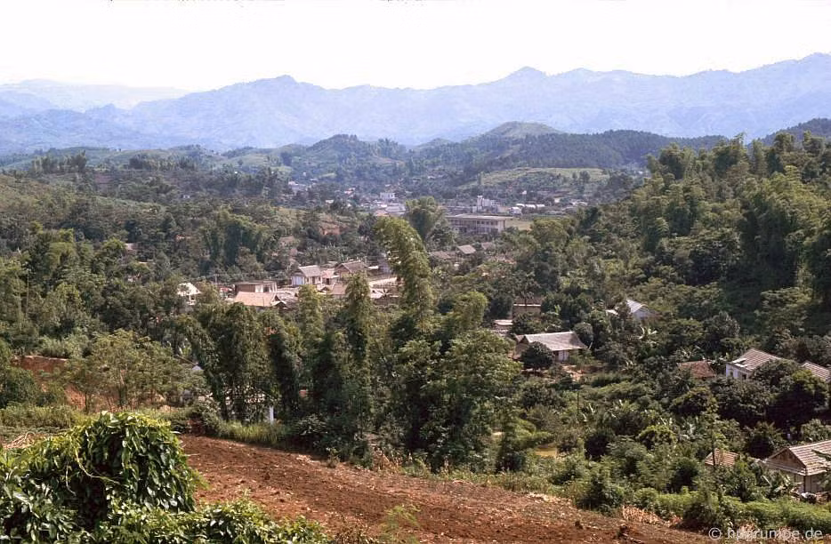 Một góc thị trấn Điện Biên Phủ.