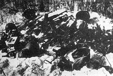 Trang bị của các chiến sĩ biên phòng Liên Xô bị Trung Quốc thu giữ sau trận chiến.