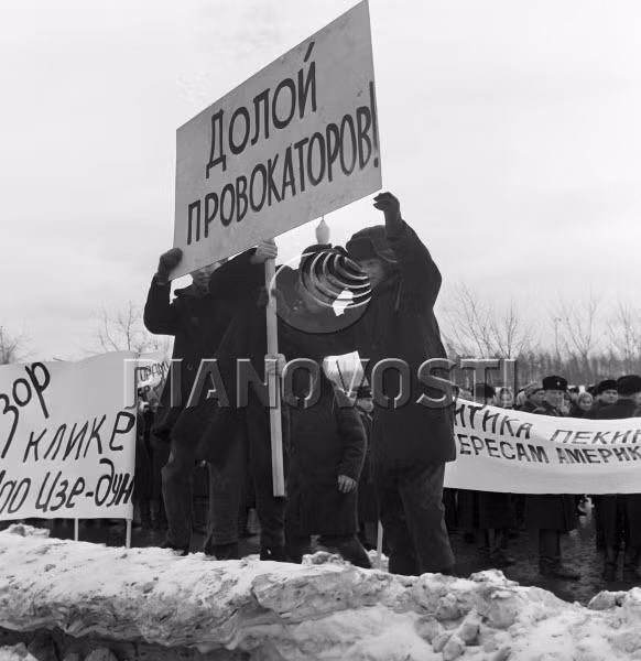 Các học sinh cũng hăng hái tham gia biểu tình.