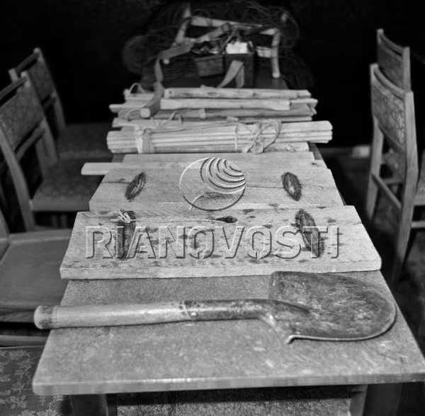 Các dụng cụ công binh Trung Quốc đã sử dụng khi xâm chiếm đảo Damanski.