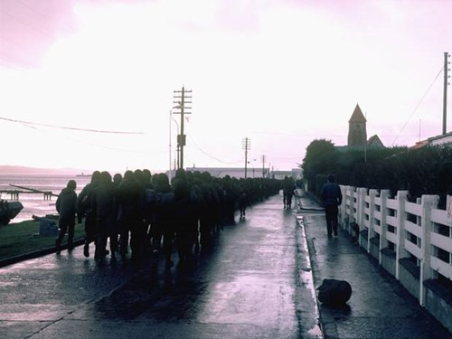 Quân đội Argentina ở Port Stanley, thủ phủ của quần đảo Falkland.