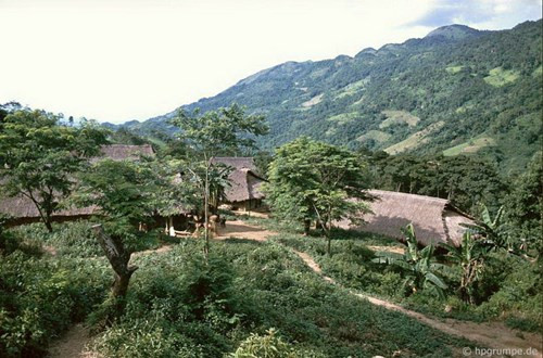 Bản làng của người dân tộc H'Mông.