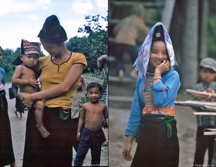 Vừa e dè, vừa thích thú là thái độ chung của dân bản.