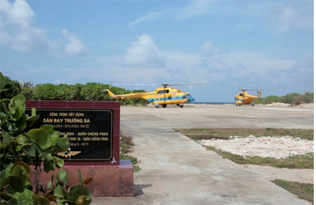  Sân bay trên đảo Trường Sa Lớn có thể tiếp nhận các loại trực thăng và máy bay tuần tiễu M-28.