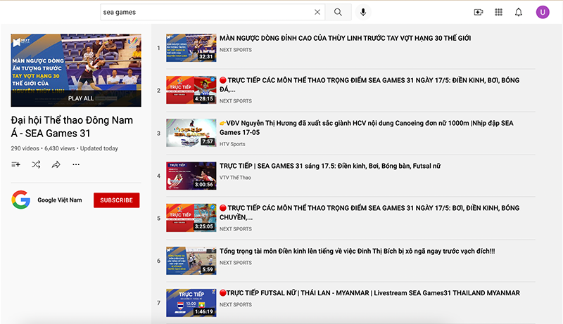 Người Việt tìm kiếm gì nhiều nhất trên Google về SEA Games 31? - Hình 4 Nguoi Viet tim kiem gi nhieu nhat tren Google ve SEA Games 31?-Hinh-4