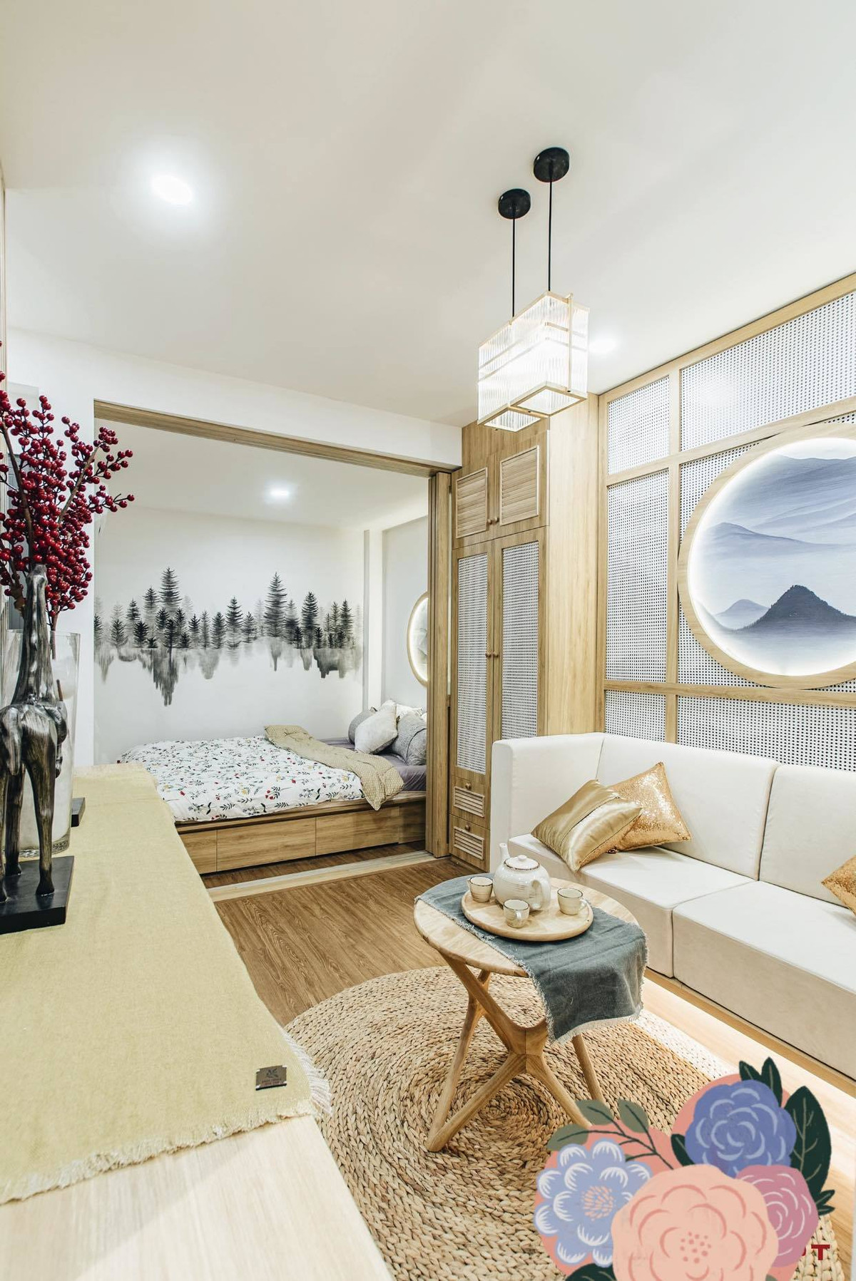 Ngôi nhà tông màu gỗ, gầm cầu thang tạo thành góc chill hóng gió ảnh 22