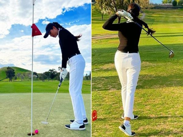 Pham Huong he choi golf la kin mit, khac han dan Hau que nha-Hinh-3