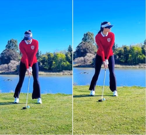 Pham Huong he choi golf la kin mit, khac han dan Hau que nha-Hinh-6