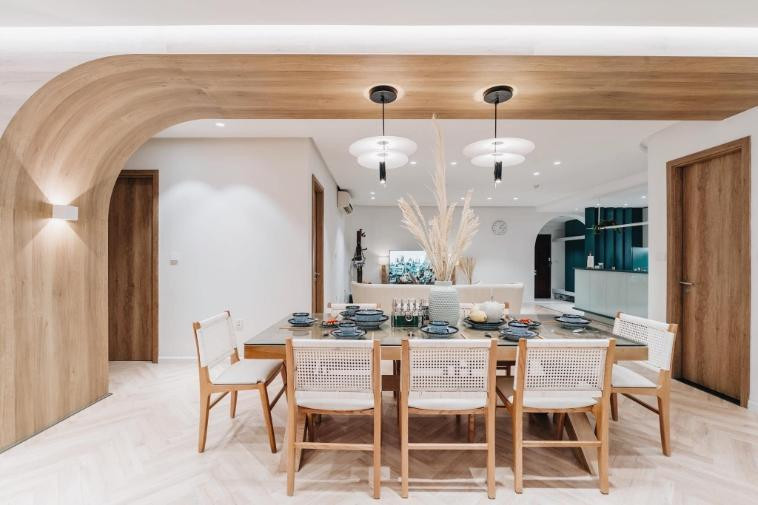 Căn hộ 130m2 thiết kế phòng ngủ độc, lạ như boong tàu ảnh 3