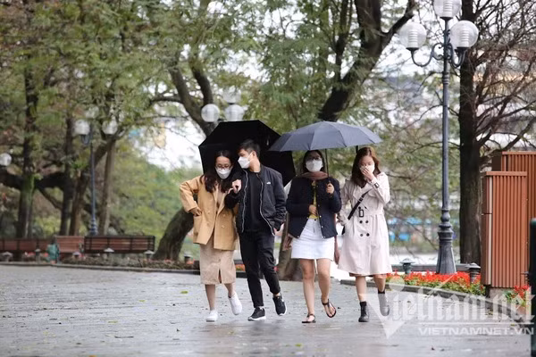 Du bao thoi tiet 21/3: Mien Bac mua vai noi, sap don lien tiep khong khi lanh