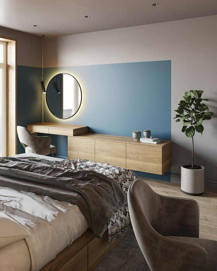 Phong ngu nen chon guong tron hay vuong de hop phong thuy-Hinh-3