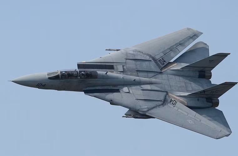 Cánh của F-14A có thể tạo góc với thân từ 20-68 độ, được điều khiển tự động bằng Máy tính dữ liệu hàng không trung tâm để có hiệu suất tối ưu cho từng chế độ bay, tuy nhiên phi công có thể điều khiển bằng tay nếu muốn. Máy bay được trang bị 2 động cơ cho tốc độ tối đa 2.485km/h, có thể mang 6,6 tấn vũ khí trên 10 giá treo cánh và thân (điển hình là tên lửa không đối không tầm xa AIM-54 cho tầm bắn lên tới 190km, dùng đầu tự dẫn radar chủ động).