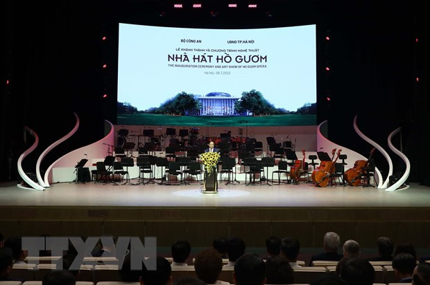 uang cảnh buổi lễ. (Ảnh: Phạm Kiên/TTXVN)