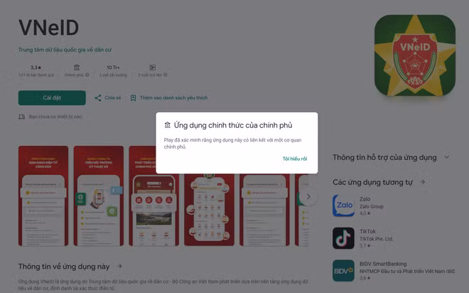 Google xac thuc ung dung Chinh phu chong lua dao o Viet Nam