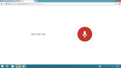 Chức năng tra cứu giọng nói được Việt hóa khi bạn cài đặt phiên bản Chrome mới nhất