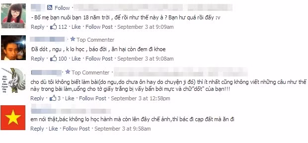 Dân mạng chỉ trích người làm bài kiểm tra.