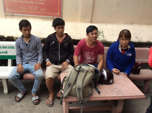 Nhóm 4 đối tượng bắt giữ người trái pháp luật tại CQĐT công an huyện Củ Chi.