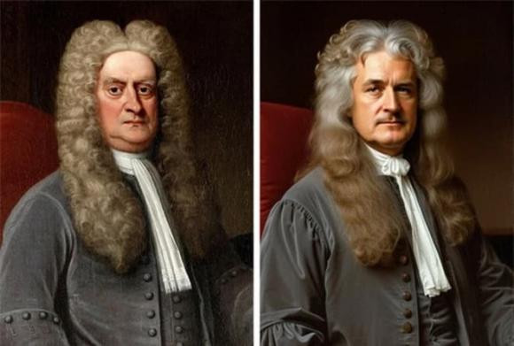 Dung AI phuc che chan dung Newton, Napoleon, bat ngo dung mao-Hinh-9