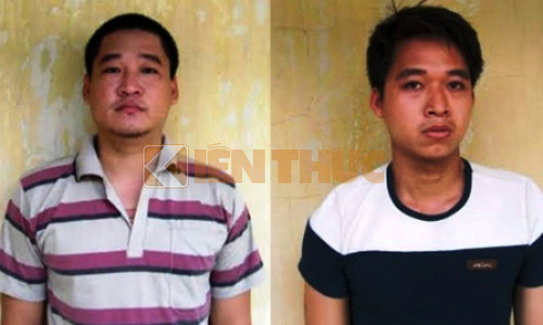 Lưu Vĩnh Toàn (trái) đưa em ruột Lưu Vĩnh Phú vào vòng lao lý vì chống người thi hành công vụ.