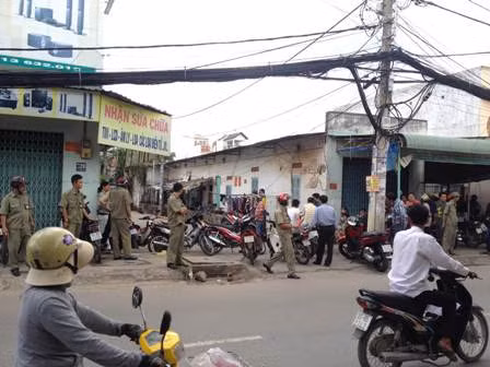 Hiện trường nơi xảy ra vụ việc.