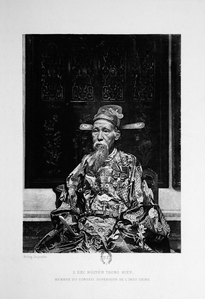 Chân dung quan đại thần Nguyễn Trọng Hợp (Hiệp). Ông Nguyễn Trọng Hợp (1834 - 1902) làm quan qua 7 đời vua từ Tự Đức đến Thành Thái. Ông thăng tiến qua tất cả cấp bậc quan chế, có thời gian làm quan Kinh lược, rồi quay về Huế làm Đệ nhị phụ chính Đại thần. Ảnh tư liệu.