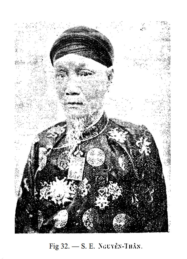 Chân dung quan đại thần Nguyễn Thân. Ông Nguyễn Thân (1854 - 1914) là võ quan nhà Nguyễn, được phong làm Phụ chính đại thần, cùng với Nguyễn Trọng Hợp là hai người nắm đại quyền trong triều đình An Nam đương thời. Ảnh tư liệu.