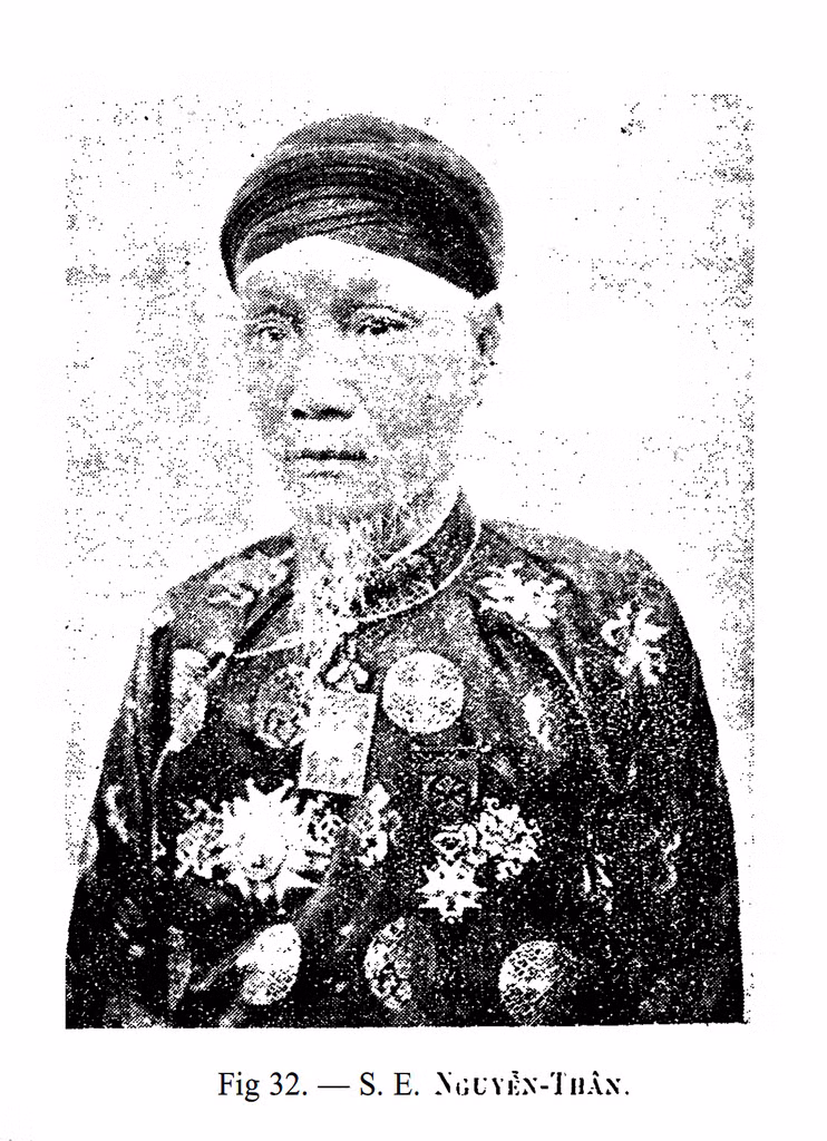 Chân dung quan đại thần Nguyễn Thân. Ông Nguyễn Thân (1854 - 1914) là võ quan nhà Nguyễn, được phong làm Phụ chính đại thần, cùng với Nguyễn Trọng Hợp là hai người nắm đại quyền trong triều đình An Nam đương thời. Ảnh tư liệu.