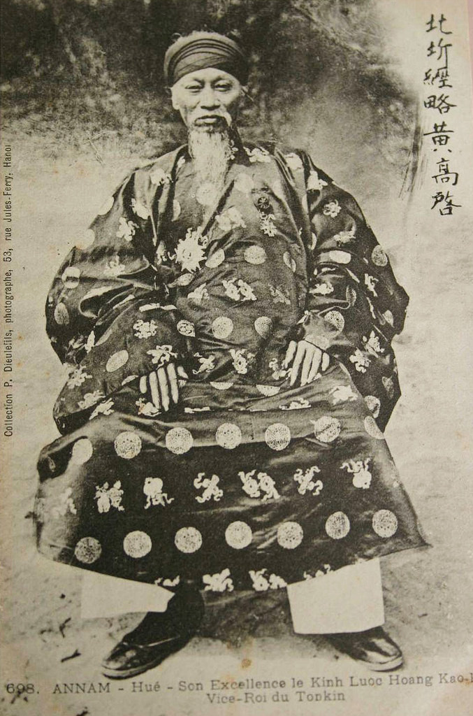 Chân dung quan đại thần Hoàng Cao Khải. Ông Hoàng Cao Khải (1850–1933), là nhà văn, nhà sử học, giữ chức quan Kinh lược sứ dưới triều vua Thành Thái. Ông làm Phó vương xứ Bắc Kỳ từ tháng năm 1890 - 1897. Ảnh tư liệu.