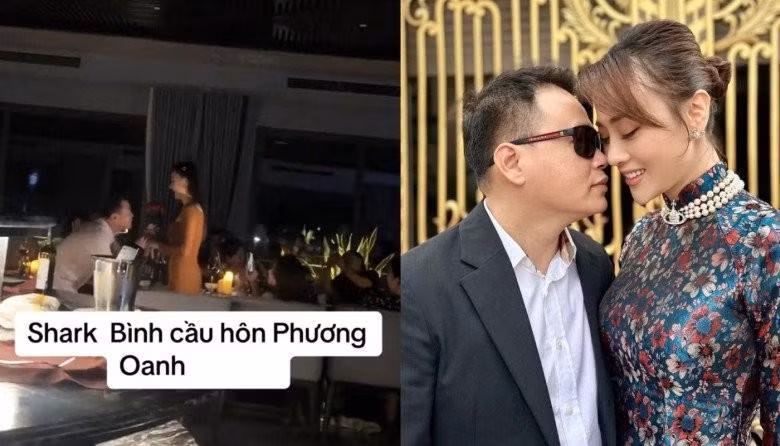 Ro clip Phuong Oanh duoc Shark Binh quy goi cau hon