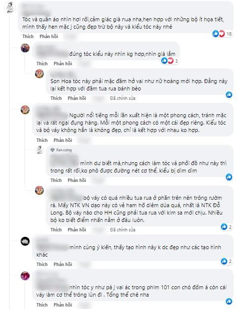 gười hâm mộ chân dài Ê-đê cho rằng outfit quá tham lam nên bị rối mắt, diêm dúa kết hợp cùng layout make up và làm tóc "ô dề" nên khiến người mặc mất điểm.