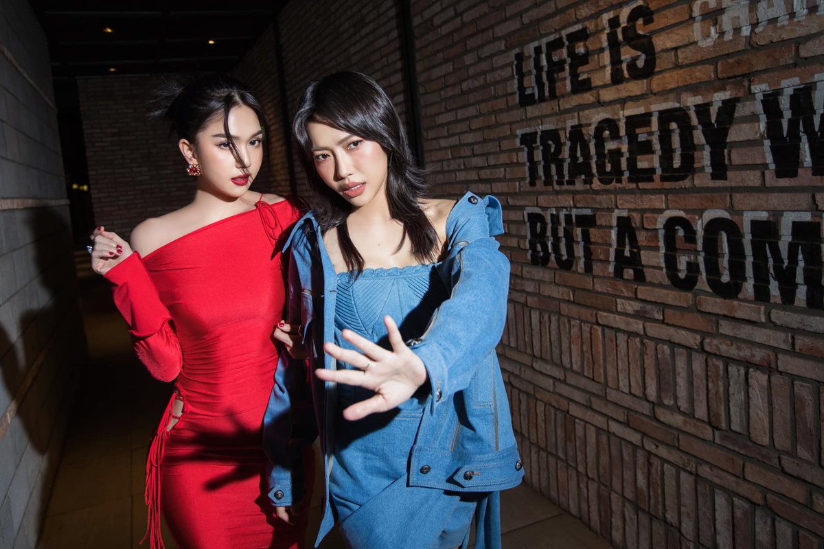 Sao Việt Ngọc Trinh khoe ảnh được Diệu Nhi bảo vệ.