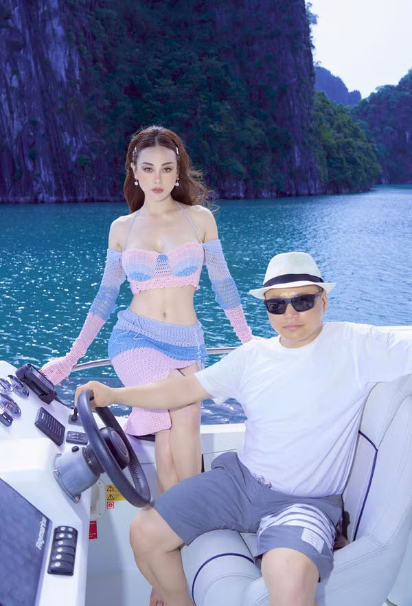 Khác xa với hình ảnh bị chụp "dìm hàng" trước đây, trong hình ảnh này, Shark Bình đầu tư chỉn chu hơn về nhan sắc. Chính những hình ảnh được đầu tư công phu như vậy nên nhiều khán giả tin rằng cả 2 đang chụp ảnh cưới.