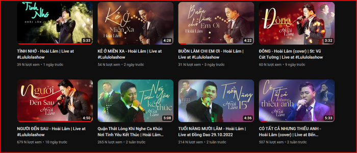 Hoài Lâm siêng đăng clip lên YouTube. 