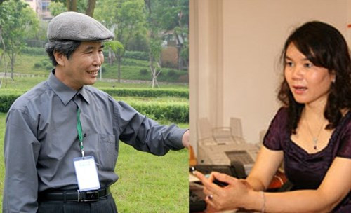 Nhà ngoại cảm Phan Thị Bích Hằng (phải) một mực khẳng định không hề có lọ penicillin trong mộ liệt sĩ Hoàng Ngọc Đảm. Đạo diễn Minh Chuyên lại xác nhận có nhưng không biết nguồn gốc từ đâu.