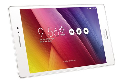  ASUS: Máy tính bảng ZenPad S 8.0. ASUS ZenPad S 8.0 là chiếc máy tính bảng 8 inch nhưng chỉ mỏng 6,6mm và nhẹ chỉ 298g với tỷ lệ màn hình trên kích thước thân máy lên tới 74%.ASUS ZenPad S 8.0 được trang bị bộ vi xử lý Intel Atom Z3580* 64 bit và 4GB RAM, để bạn có thể thưởng thức trải nghiệm lướt web nhanh, xem video mượt mà. Tablet đầu tiên cho phép tùy biến nắp lưng với nhiều màu sắc, tích hợp pin rời, loa ngoài chất lượng cao. Giá bán: từ 7,69 triệu đồng. 