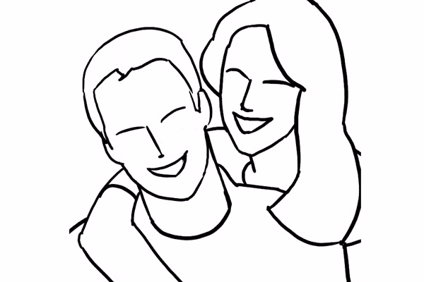 5. Một biến thể của kiểu ảnh trên với cô gái ôm choàng bạn trai (hoặc chồng) từ phía sau. Hãy nhớ rằng các cặp đôi không nhất thiết phải nhìn vào máy ảnh. Để có kết quả tốt hơn, hãy để họ tương tác với nhau bằng cách nói chuyện, tán tỉnh, cười...