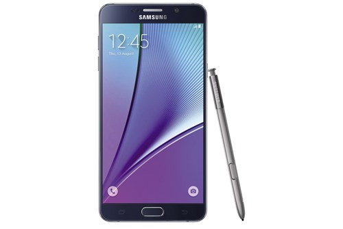  Samsung: Galaxy Note 5.Samsung Galaxy Note 5 thiết kế kết hợp hoàn hảo giữa kim loại và mặt kính cao cấp tạo nên sự sang trọng, quý phái. Với màn hình viền siêu mỏng 5,7 inch, trang bị cấu hình mạnh mẽ với chip tám nhân Exynos 7420, RAM 4GB, bộ nhớ trong 32GB, dung lượng pin lớn 3.000mAh. Máy được trang bị camera chính 16MP chống rung quang học đi kèm nhiều hiệu ứng tạo nên những bức ảnh selﬁ e càng xinh hơn. Bút S Pen với các tính năng mới như ghi chú cả khi màn hình đang tắt, viết trên ﬁ le PDF hay chụp màn hình toàn bộ trang. Giá bán: 17,99 triệu đồng 