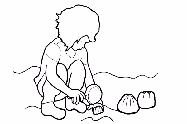 12. Trò chơi với cát cũng là một bối cảnh hay để chụp ảnh trẻ em. Các bé có thể chơi mê mải trong khi bạn chỉ cần quan sát và chụp ảnh mà không làm ảnh hưởng đến bé.