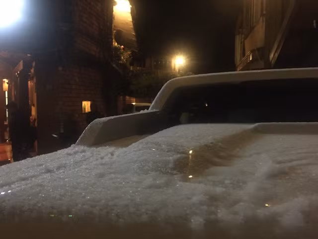 Tuyết rơi ở Sapa. Ảnh: Hotel Châu Long.