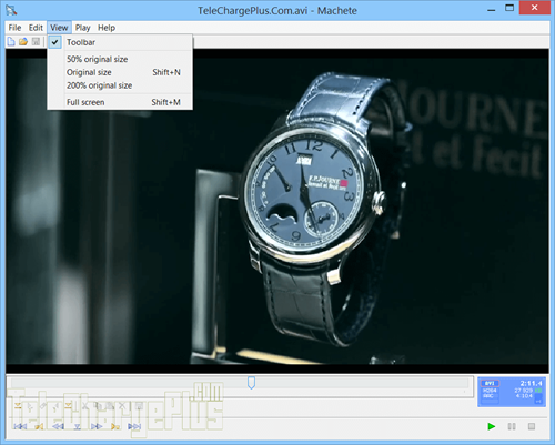 8. Machete Video Editor Lite. Machete Video Editor Lite được thiết kế chuyên dụng để cắt video định dạng AVI hoặc WMV. Chương trình phiên bản Lite nhỏ gọn này cho phép người dùng dễ dàng thực hiện các thao tác chỉnh sửa video theo nhu cầu của mình, nhưng có hạn chế là không hỗ trợ nhiều định dạng video như các phần mềm khác. Phần mềm không encode lại tập tin video do đó sẽ giữ nguyên chất lượng hình ảnh mà không bị suy giảm. 